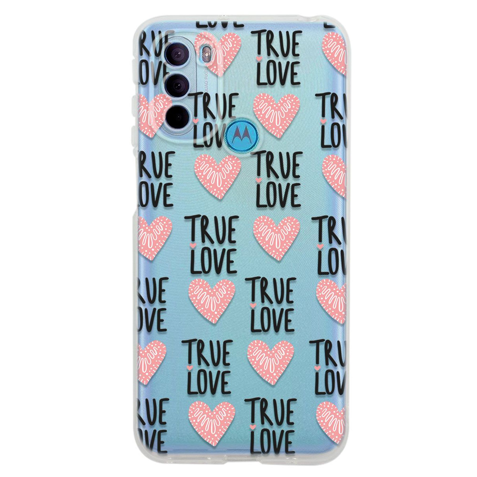 Funda para moto g31 corazones true love, uso rudo, instacase protector para moto g31 antigolpes, case corazones true love