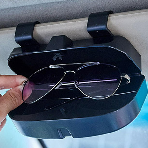 Estuche para gafas de visera de coche, soporte para gafas de terre,  organizador, Clip para gafas de Salvador Estuche para gafas de sol para  coche