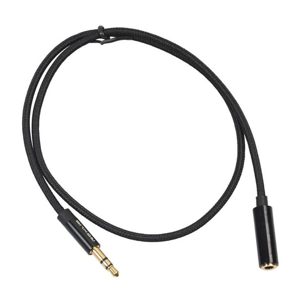 Cable alargador de auriculares Jack de 3,5 mm macho a hembra Cable alargador  de audio (50 cm) WDOplteas Para estrenar