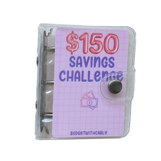 Carpeta de ahorro de PVC, organizador de dinero, de 3,9x3,5