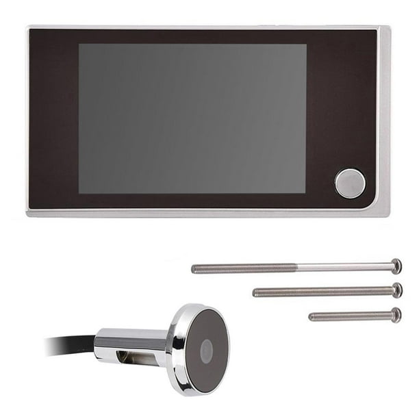 Digital mirilla visor timbre mini HD cámara de seguridad inteligente 3,5  pulgadas pantalla LCD interior