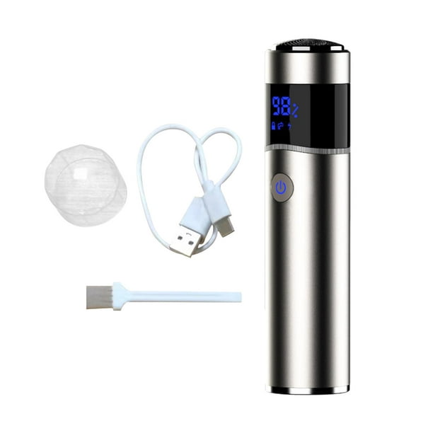 Mini afeitadora eléctrica portátil Ipx7 impermeable inalámbrico tamaño  bolsillo lavable maquinilla de afeitar eléctrica, USB para hombre,  afeitadora