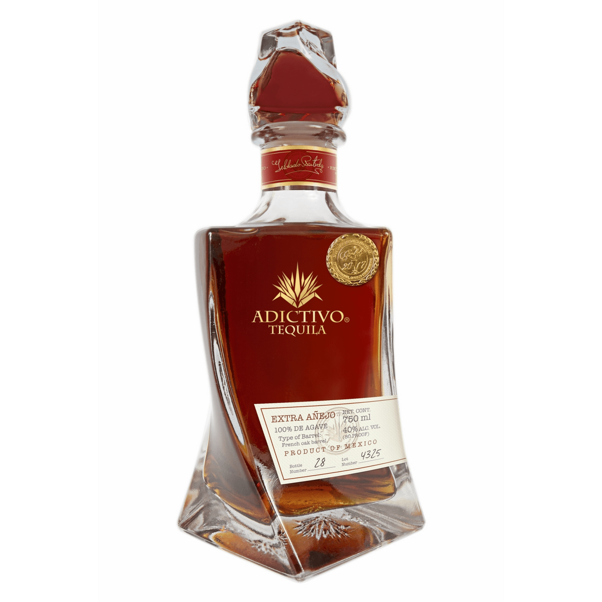 Tequila Adictivo Extra Añejo 750 ml Adictivo Extra Añejo Bodega