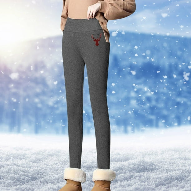 Gibobby Pantalones mujer invierno Pantalones térmicos de invierno
