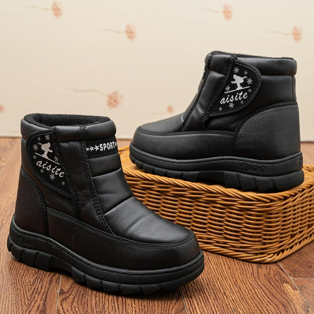  WHITIN botas impermeables para hombre, para el clima frío,  negro, 8 : Ropa, Zapatos y Joyería