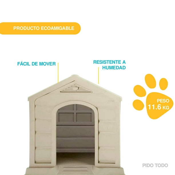 Casa Para Perro Mediana + Plato Turqueza MQ 600-T