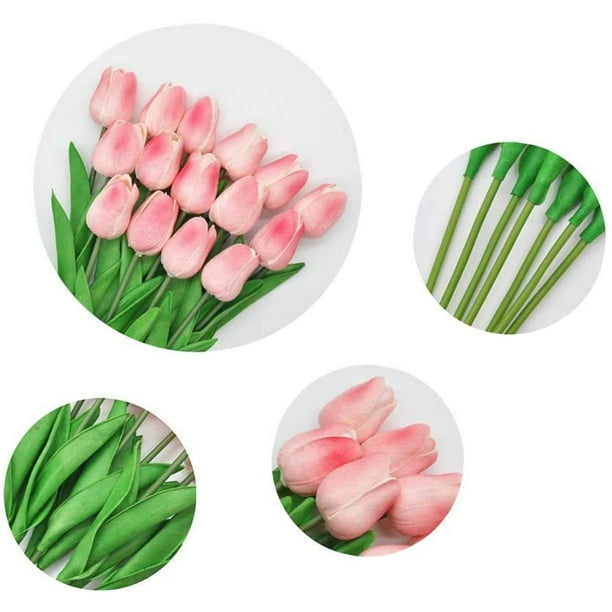 Bouquet tulipanes artificiales rosado - Almacenes Marriott