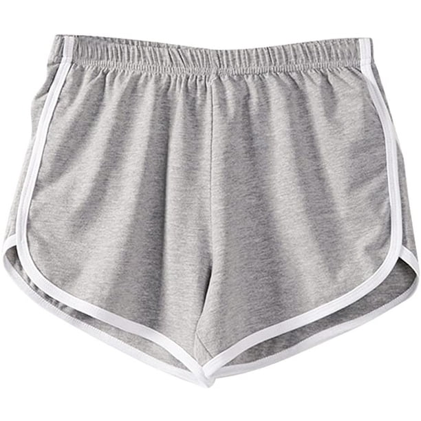 piezas de pantalones cortos deportivos para mujer, pantalones cortos retro,  pantalones cortos de yoga activos con bordes de colores Sincero Hogar