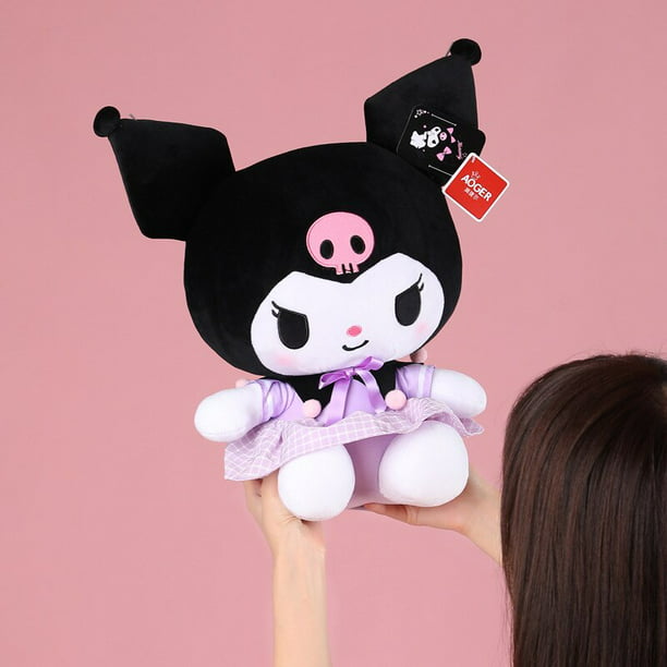 Muñeco de peluche Kawaii Hello Kitty Kuromi, juguete de melodía de Anime  Cinnamoroll, dibujos animados de gato Sanrios Kt, almohada de peluche,  regalo de cumpleaños para niñas