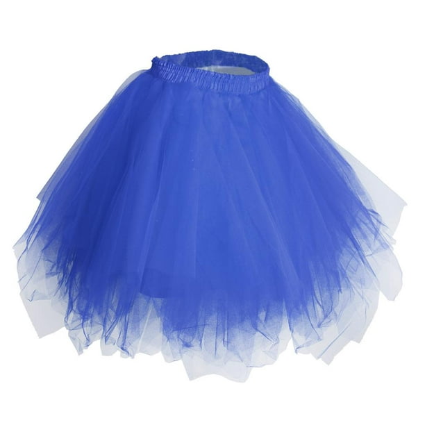 enagua corta tul para mujer, enaguas de crinolina nupcial, red elegante Azul Zulema Falda de tutú | Bodega Aurrera en línea