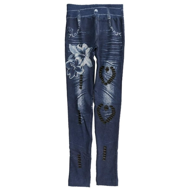 Jeans Ajustados De Mezclil Mujeres Jeans Ajustados De Alta Pantalones Informales SG Baoblaze pantalones de mezclilla de mujer | Walmart en línea