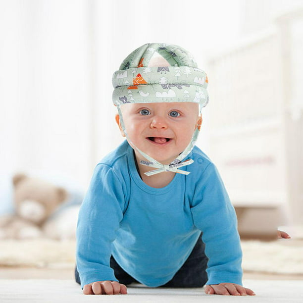 Protector de cabeza de bebé, casco de bebé para gatear, caminar, correr,  sin golpes y cojín suave, gorra protectora ajustable, protector de  seguridad