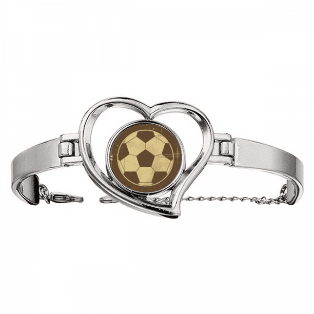 El futbol el deporte ilustración dibujo negro Pulsera pulsera de