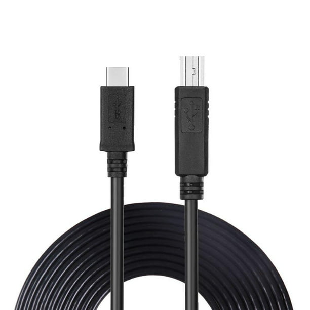 USB C 3.1 a USB 2.0 Escáner Impresora Cable Tipo C a Tipo B Cable de carga  macho Ndcxsfigh Para estrenar