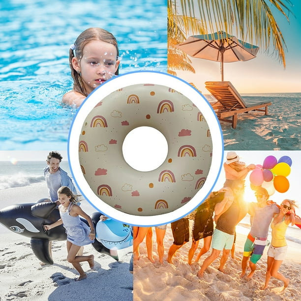 Deportes Acuáticos Niños bañándose inflable bebé niños anillo de natación juguetes de playa (arco iris S) Ehuebsd Para Estrenar
