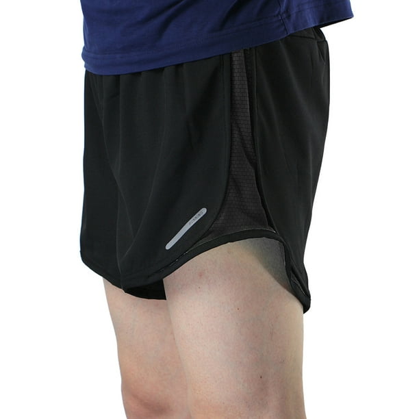 Lixada Pantalones cortos para correr 2 en 1 para hombre Entrenamiento  activo transpirable de secado yeacher
