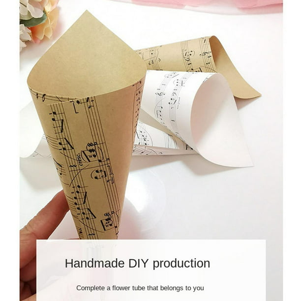 50x Conos de confeti Conos de boda Conos de papel para banquete de boda  para De madera Sunnimix Conos de confeti de boda