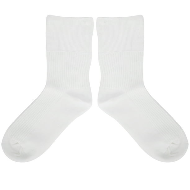 6 pares de calcetines blancos para diabéticos para hombre, talla 10-13,  fabricados en Estados Unidos, Blanco