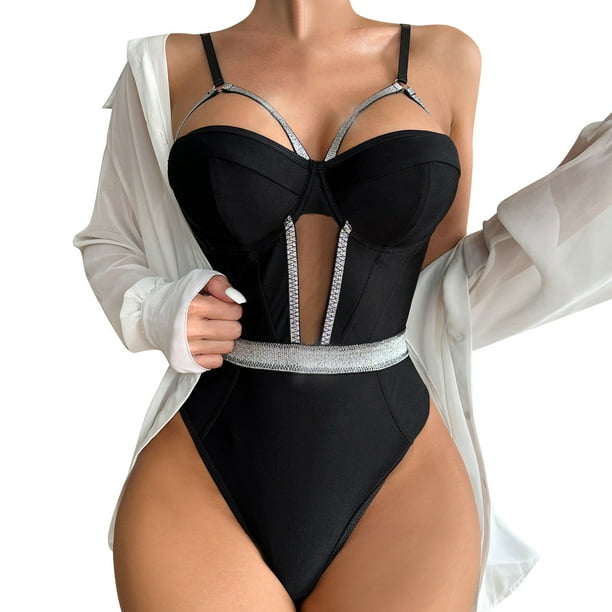 Lencería Sexy para Mujer Ropa Exótica Set de Sujetadores para Cuello,Mano  Puños