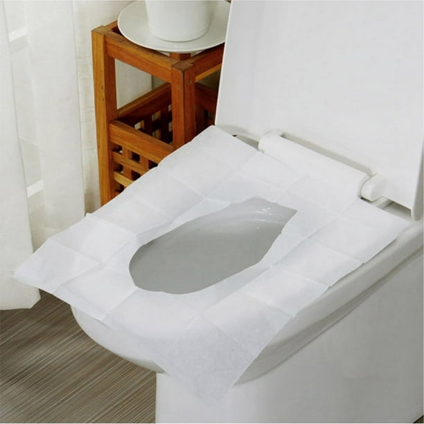 Saniasientos de Papel Desechable Para Inodoro cubre asientos de WC Públicos