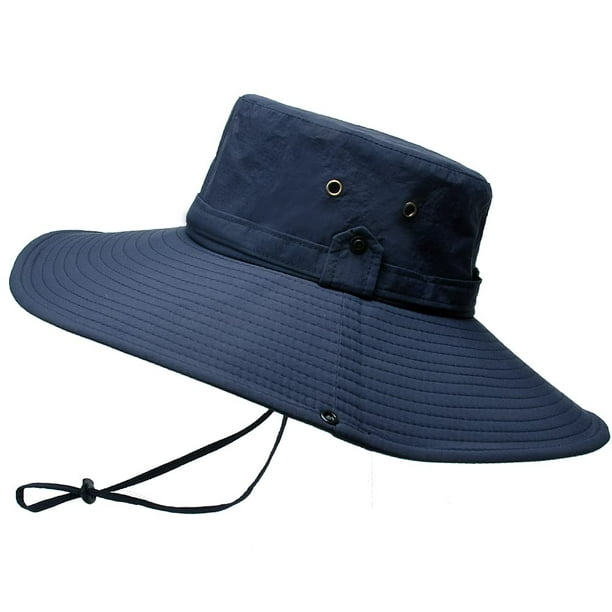 Sombrero de sol para hombre Protección UV 12CM Sombrero de safari de ala  ancha Sombrero de pescador al aire libre de verano Sombrero de arbusto  Sombrero de jardín Sombrero de arbusto Sombrer