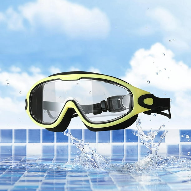 Gafas de natación para mujer, gafas de visión amplia sin fugas, gafas de  natación Unisex a la moda, gafas de natación antiniebla para piscina  interior amarillo negro Sunnimix gafas de natación