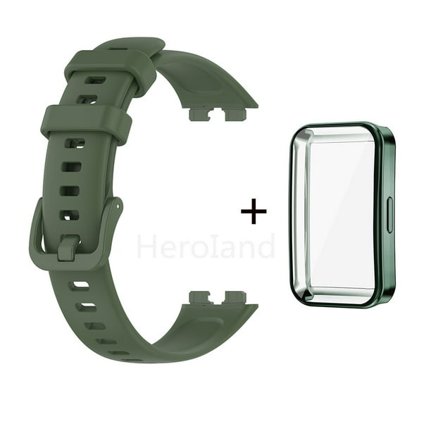  RuenTech Correa compatible con Huawei Band 8 para hombres y  mujeres, correa de silicona suave ajustable de repuesto deportiva  impermeable para Huawei Band 8 accesorios de reloj (paquete de 8) 