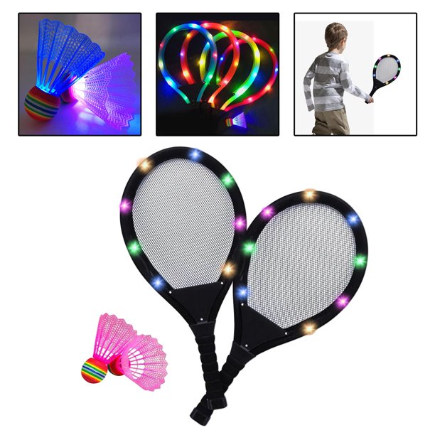 Raqueta de de bádminton duradera para con pelota de y juego de volante de  bádminton para jugadores principiantes, bebé de jardín de Sunnimix Raquetas  de bádminton