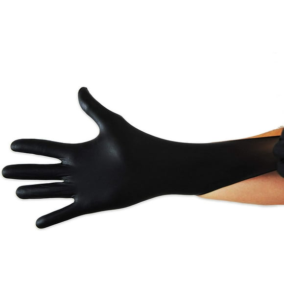 guantes nitrilo talla m negros x1 paquetes 100 unidades guantes desechables sin talco guantes sin látex negros guantes desechables nitrilo m guantes nitrilo negros sin latex xianweishao 8390613926302
