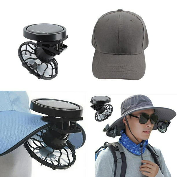 Gorra de ventilador gorra de béisbol para portátil en interiores y  exteriores C. perfecl Refrigeración al aire libre del mini ventilador