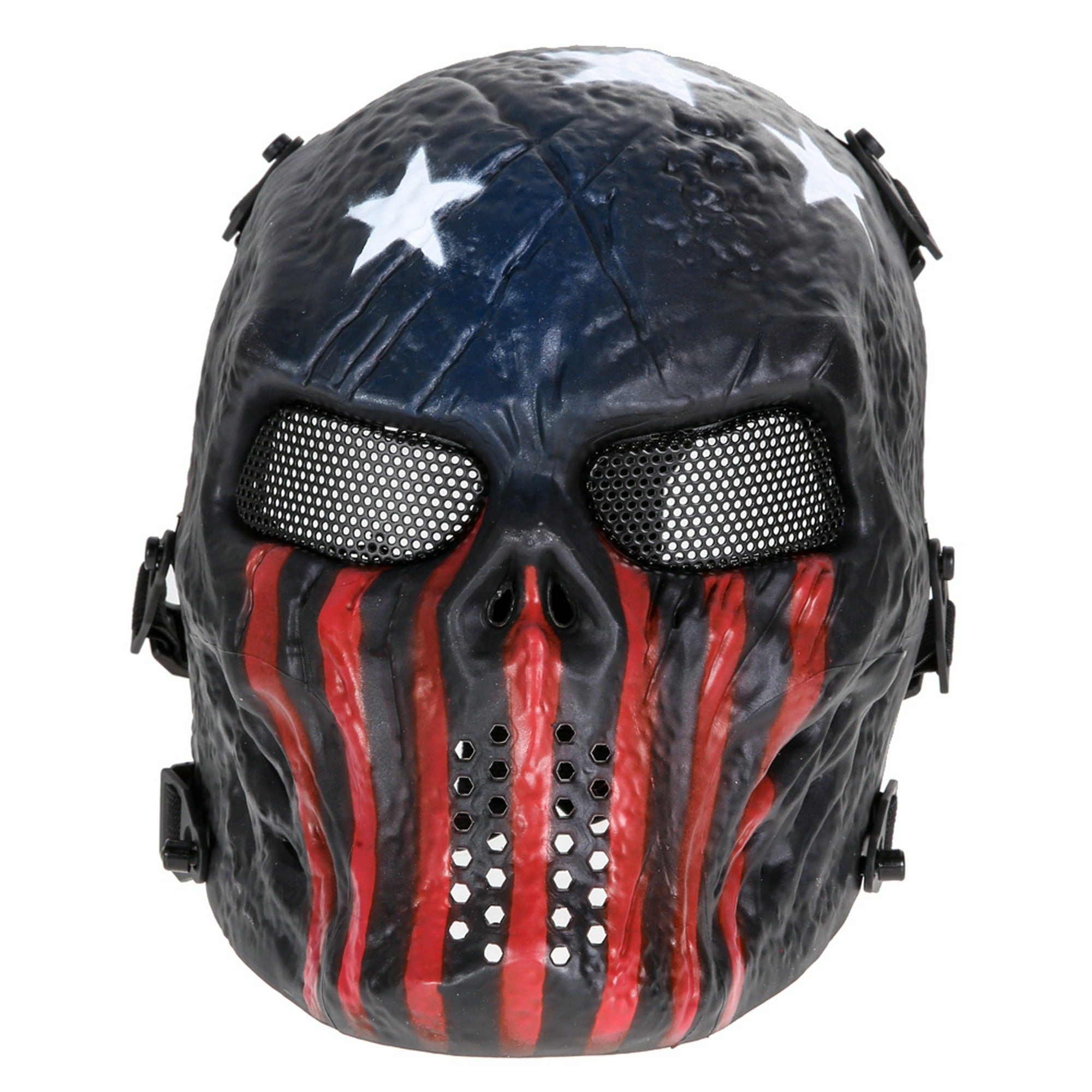 Máscara de calavera Airsoft Paintball Tactical Full Face Protection Army  (Capitán) JShteea Para Estrenar