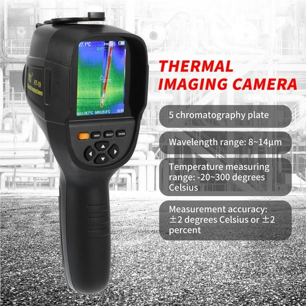 Cámara termográfica infrarroja de alta resolución 320 x 240 IR con pantalla  a color de 3.4 pulgadas, medidor de temperatura de imágenes térmicas IR de