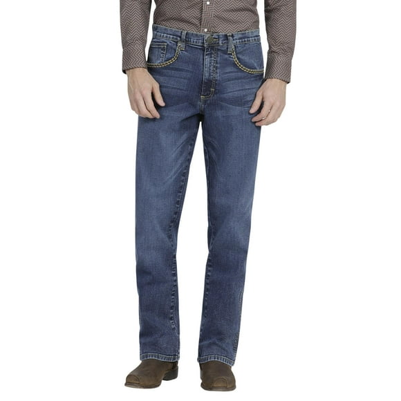 jeans vaquero hombre wrangler slim boot 057 azul 28 wrangler