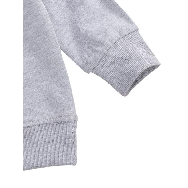 Sudaderas para bebé niño niña Jersey suelto Tops casuales Camisa  Suéter(Negro/2-3 años) Nituyy Sudaderas-GL715-FT47953A5
