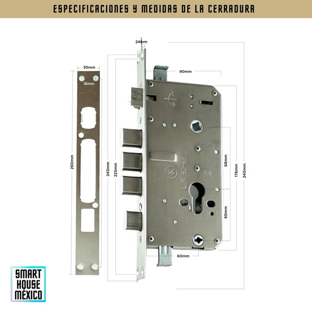 Cerradura Electrónica Inteligente Wifi De Seguridad. Con Timbre y 5 Mé –  Smart House Mexico