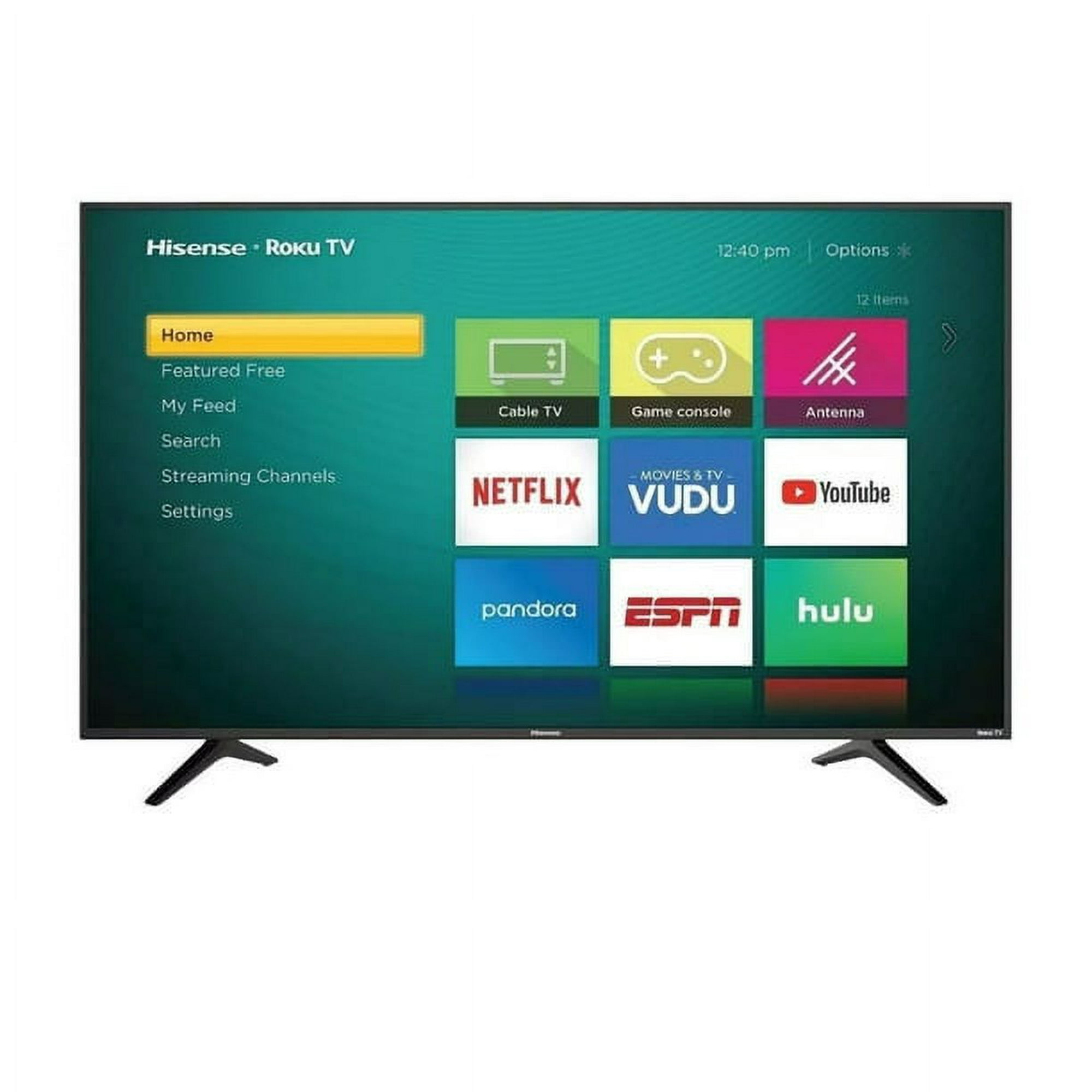 Television onn Smart TV 50 Pulgadas 4k Roku Integrado 3840 x 2160