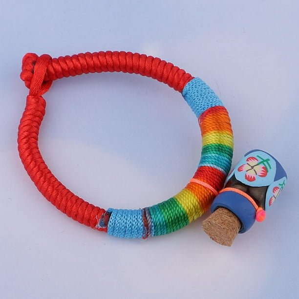 Pulseras de cuerda para niños Rainbow Rope Bracelet para Niños Niños  Cumpleaños Regalos Azul Azul Magideal Pulseras de cuerda para niños