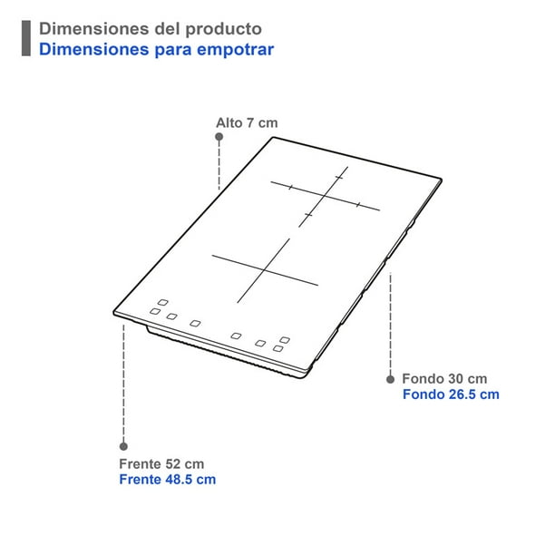 ASADOR ELECTRICO 51 X 26.5 X 9 CM