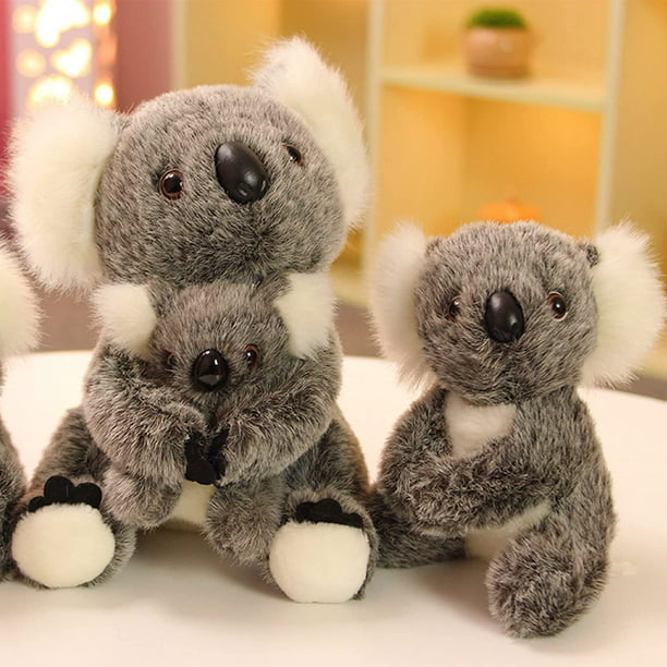 Tribello Pequeño animal de peluche de koala con bebé colgante de oso koala  juguetes de peluche de 6.5 pulgadas