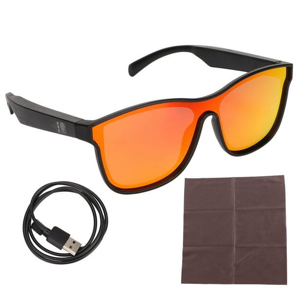 Gafas de llamadas manos libres decodificación vocal estéreo HIFI  cancelación de ruido gafas de sol inalámbricas lentes polarizadas para  viajes