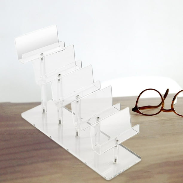Marco de madera para gafas, soporte de exhibición, estante , organizador,  gafas de sol transparentes Sharpla Soporte de exhibición vertical