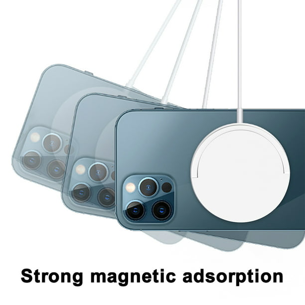 Cargador inalámbrico magnético, almohadilla de carga rápida inalámbrica,  reemplazo del cargador Magsafe de Apple, para iPhone 12/12 Pro Max/12 Mini,  también para Airpods/iwatch. Levamdar El nuevo