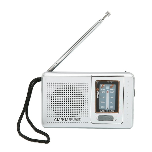 Mini radio, radio portátil de bolsillo AM/FM pequeña radio con