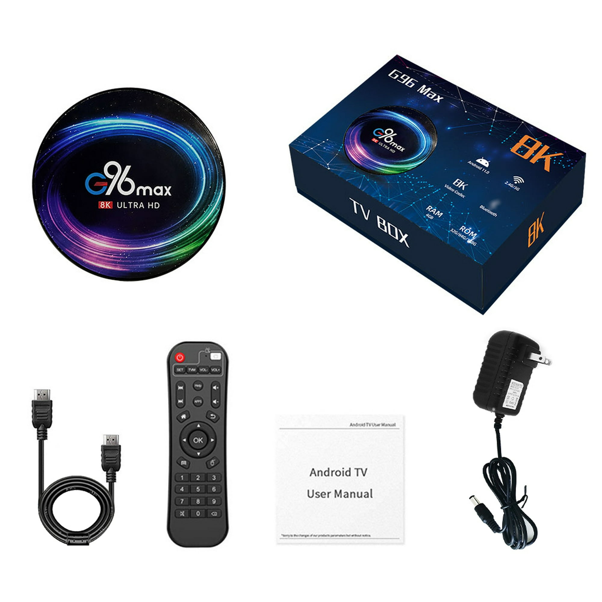 Decodificador de TV inteligente HD, mando a distancia IR Universal,  reemplazo de decodificador para H96 Max