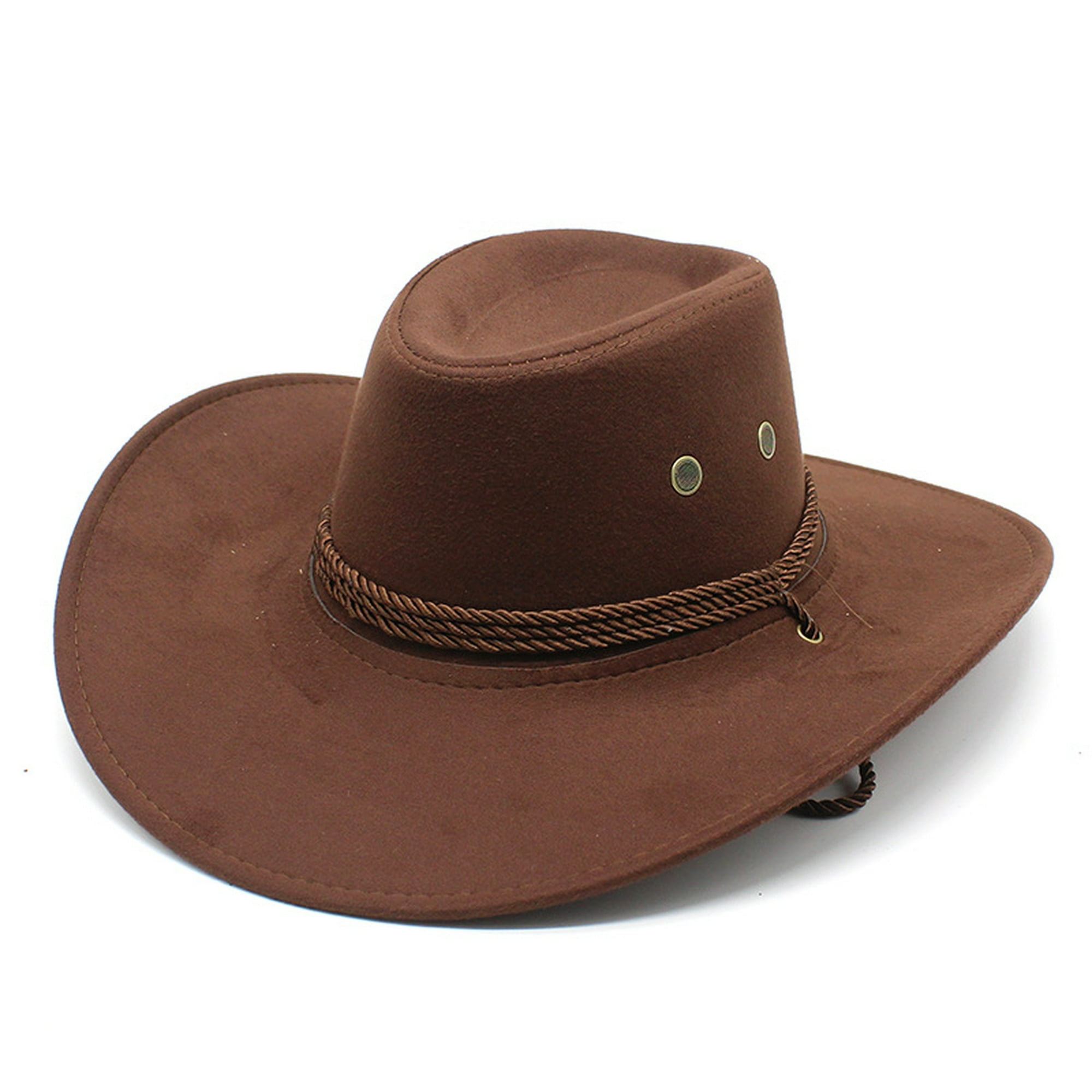 Sombrero de vaquero, sombrero de fieltro de ante sintético para el sol,  gorro de viaje occidental, protección solar para exteriores TUNC Sencillez