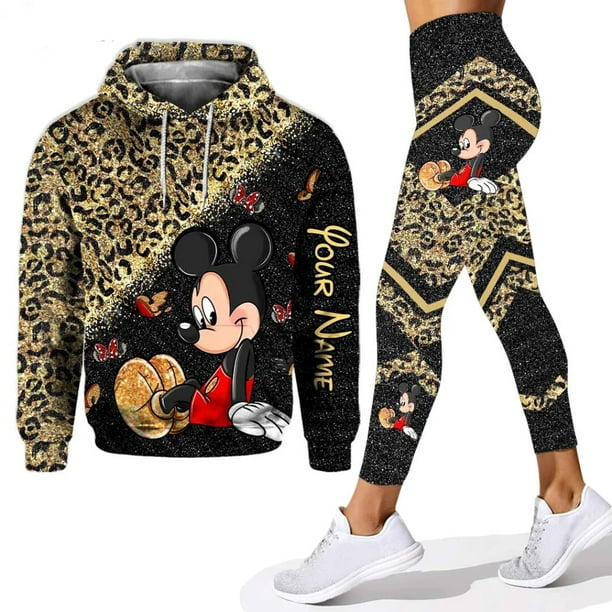 Sudadera con capucha de Mickey personalizable para mujer, conjunto