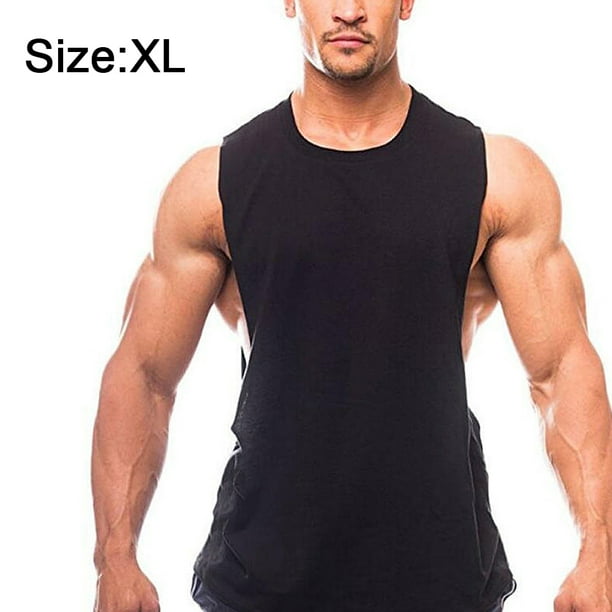 Camiseta sin mangas para hombre, con corte muscular, para entrenamiento de  gimnasio, culturismo, chaleco