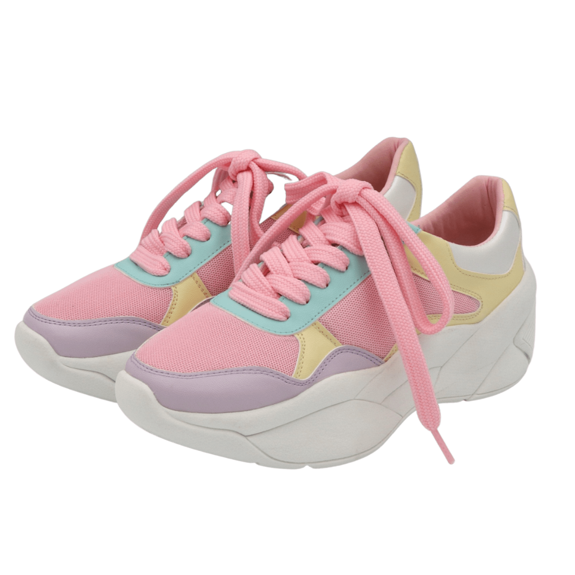 Tenis De Mujer Plataforma Color Princesa Aandp Shoes Orificios Walmart