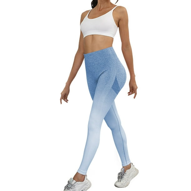 Pantalones De Yoga De Gradiente De Mujeres leggins Deportivos