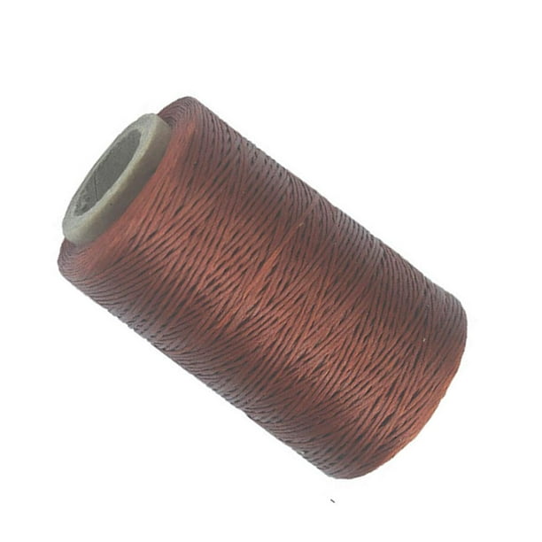 1 rollo de 50 metros 150D hilo encerado cordón de cuero de costura para  cuero costura a mano manualidades 1 mm de diámetro marrón oscuro :  : Hogar y cocina